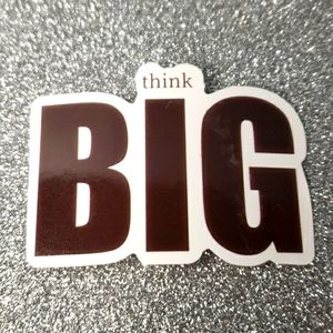PROVERB WATERPOOF Sticker Quote think big